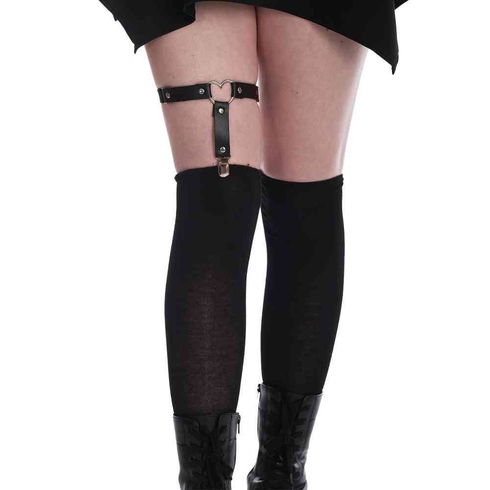 Banned - Tomo Leg Garter Harnais de jambe - Noir